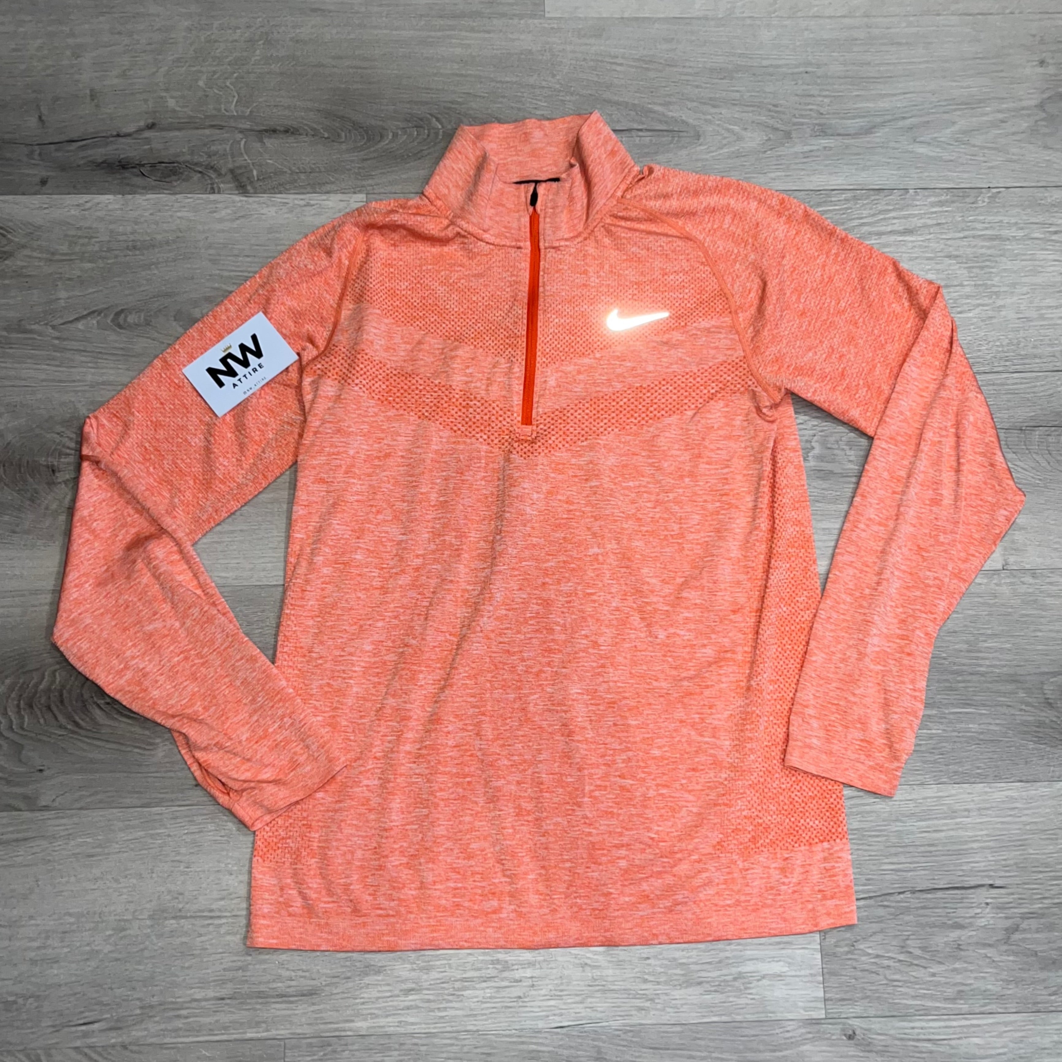 Nike Tech Knit RFLF 1 2 Zip Salmon Pink